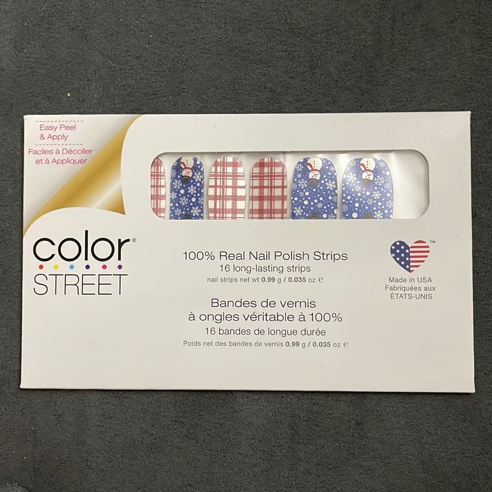Color Street 100% Real Nail Polish Strips - Snowman’s Land